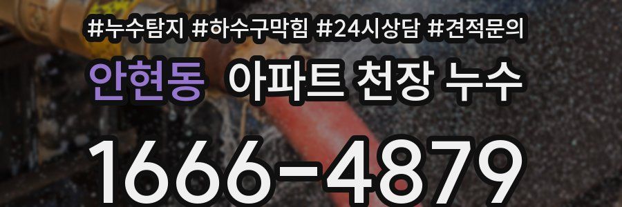 안현동 아파트 천장 누수
