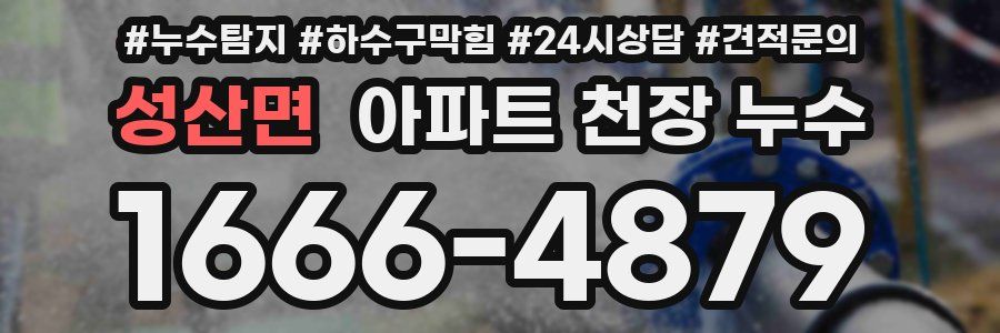 성산면 아파트 천장 누수
