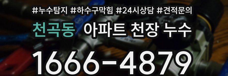 천곡동 아파트 천장 누수