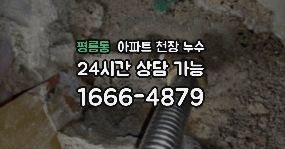 평릉동 아파트 천장 누수