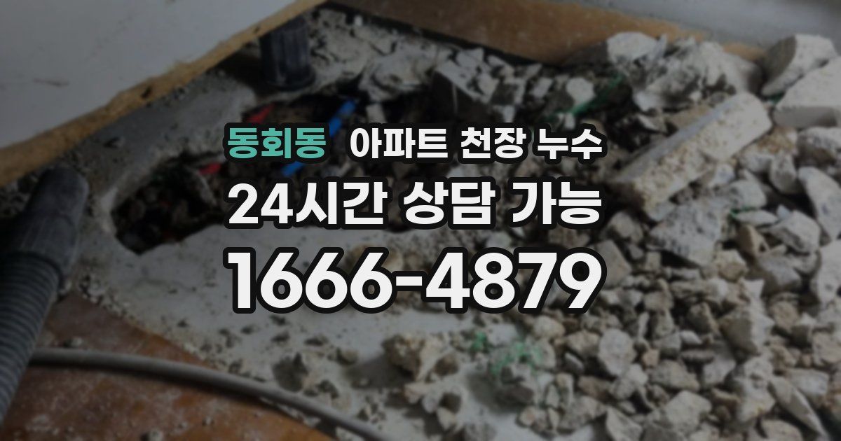 동회동 아파트 천장 누수