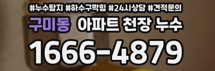 구미동 아파트 천장 누수
