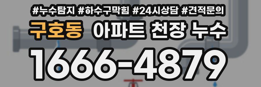 구호동 아파트 천장 누수