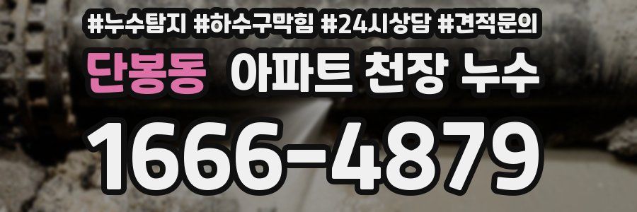 단봉동 아파트 천장 누수