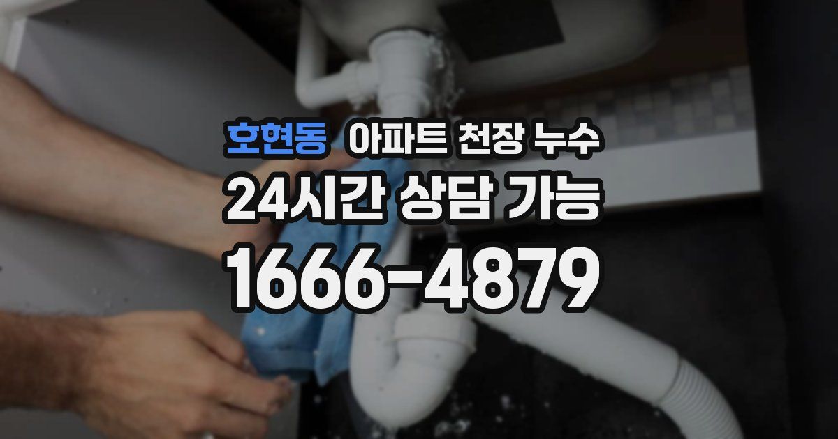 호현동 아파트 천장 누수