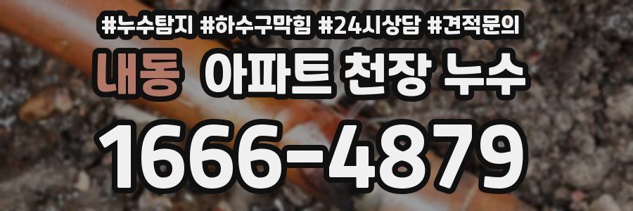 내동 아파트 천장 누수