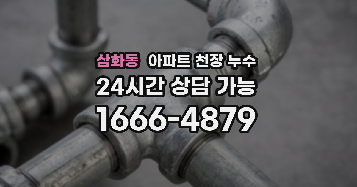 삼화동 아파트 천장 누수