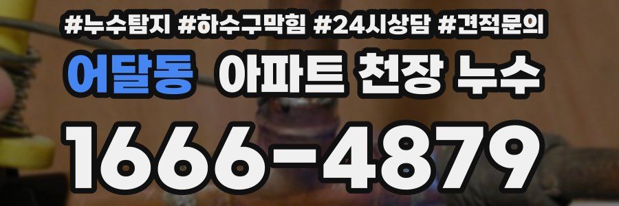 어달동 아파트 천장 누수