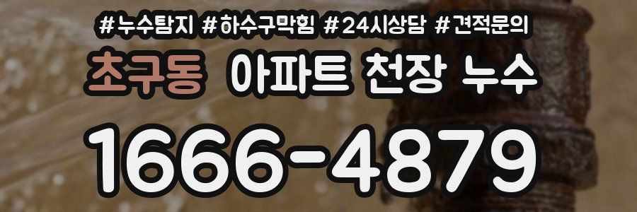 초구동 아파트 천장 누수