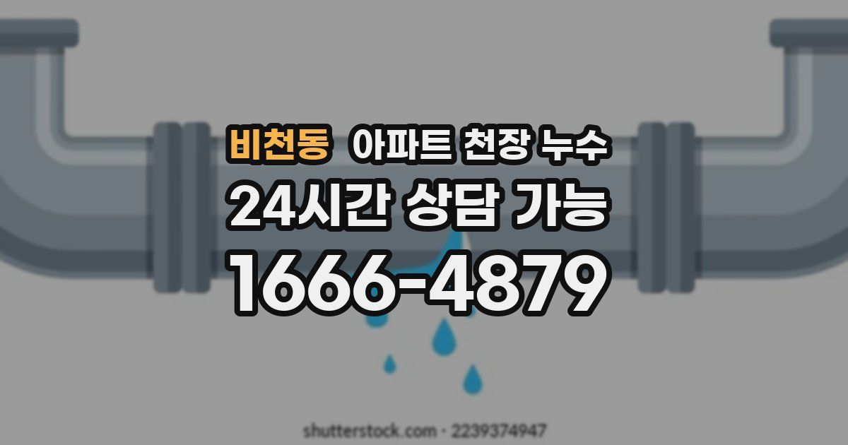 비천동 아파트 천장 누수