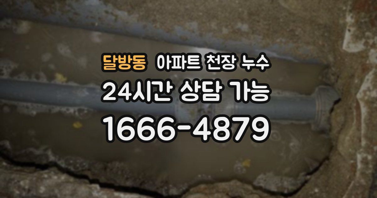 달방동 아파트 천장 누수