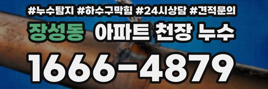 장성동 아파트 천장 누수