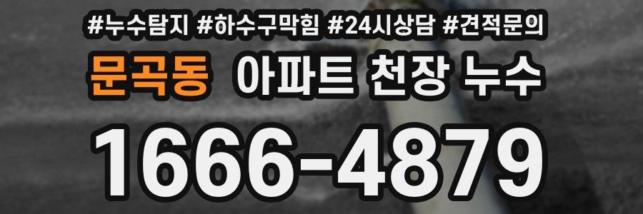 문곡동 아파트 천장 누수