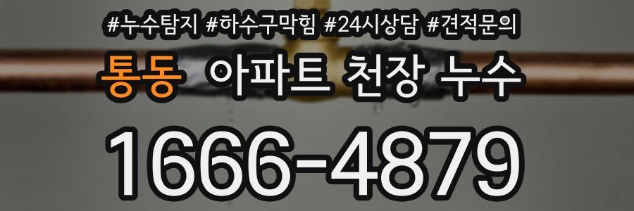통동 아파트 천장 누수