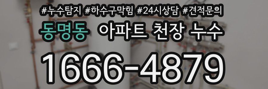 동명동 아파트 천장 누수