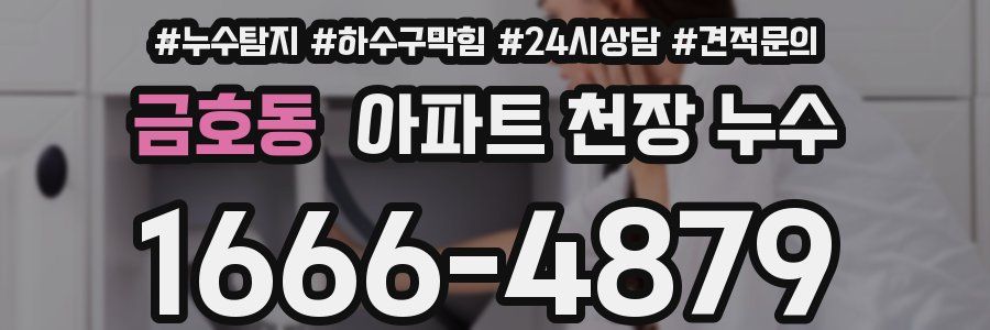 금호동 아파트 천장 누수