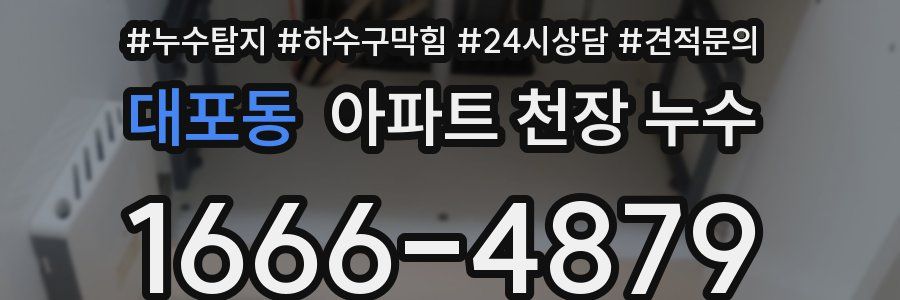 대포동 아파트 천장 누수
