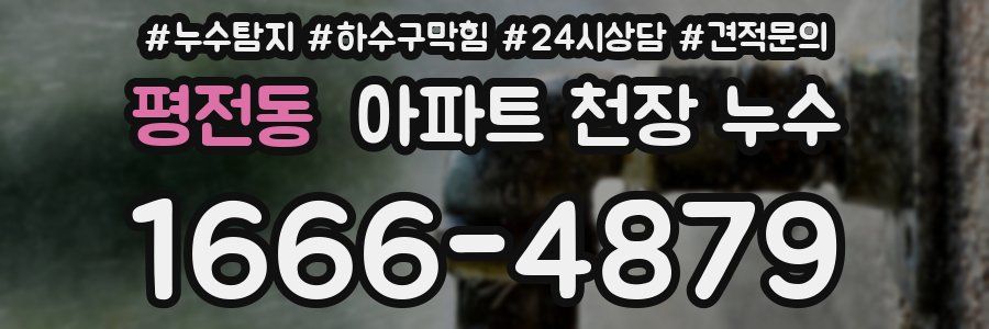 평전동 아파트 천장 누수
