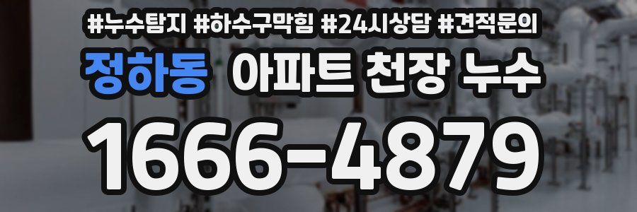 정하동 아파트 천장 누수