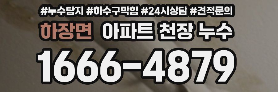 하장면 아파트 천장 누수