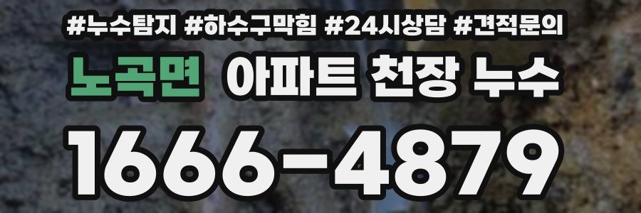노곡면 아파트 천장 누수