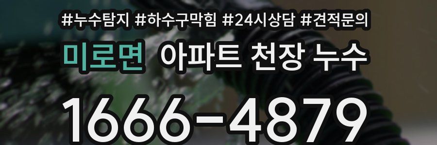 미로면 아파트 천장 누수