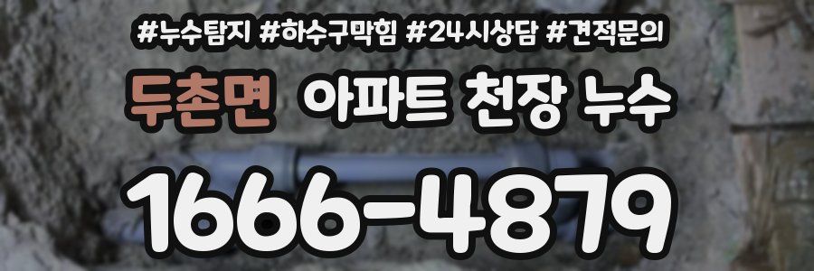 두촌면 아파트 천장 누수