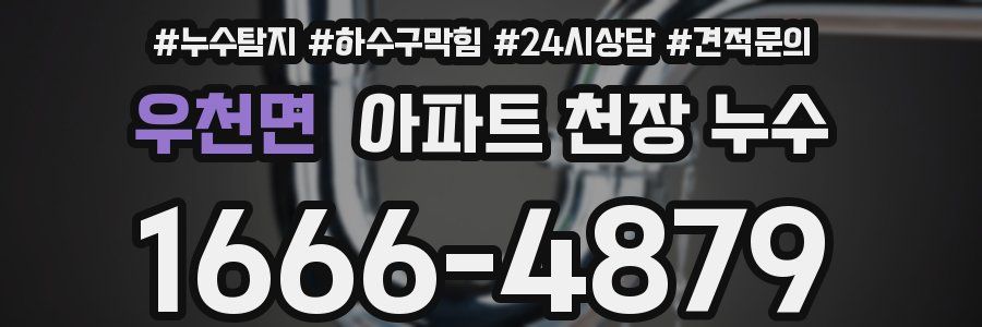 우천면 아파트 천장 누수
