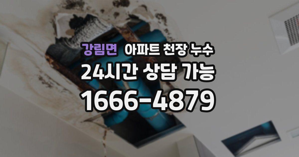 강림면 아파트 천장 누수