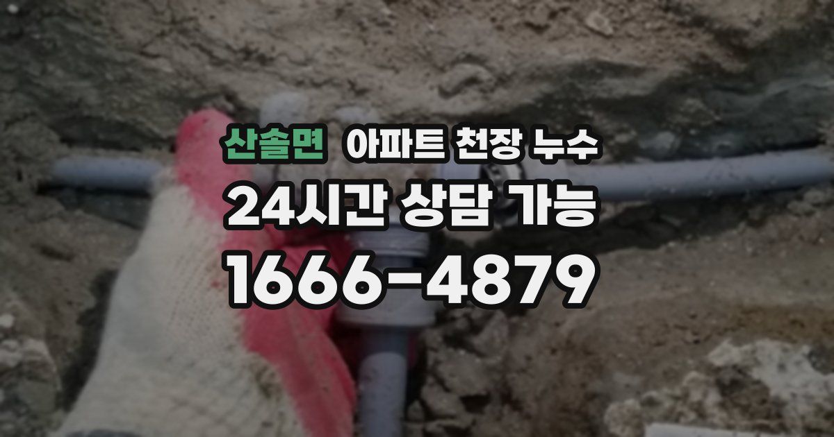 산솔면 아파트 천장 누수