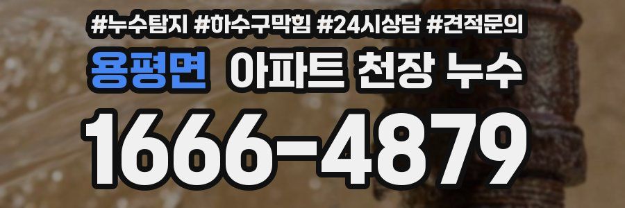 용평면 아파트 천장 누수