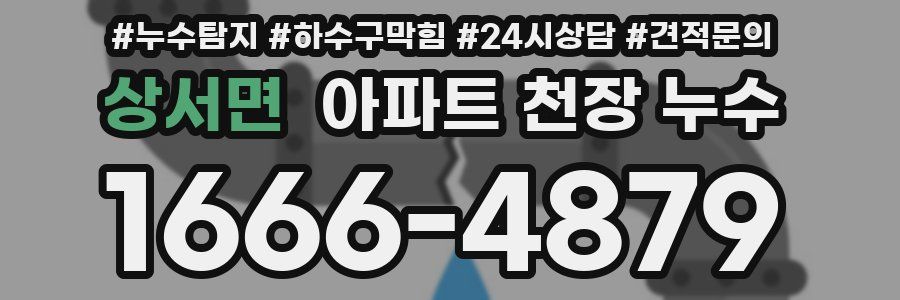 상서면 아파트 천장 누수