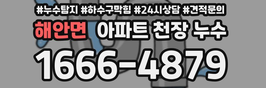 해안면 아파트 천장 누수