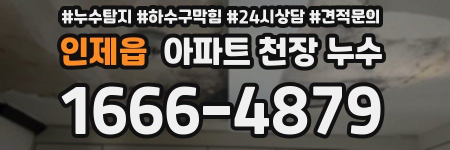 인제읍 아파트 천장 누수