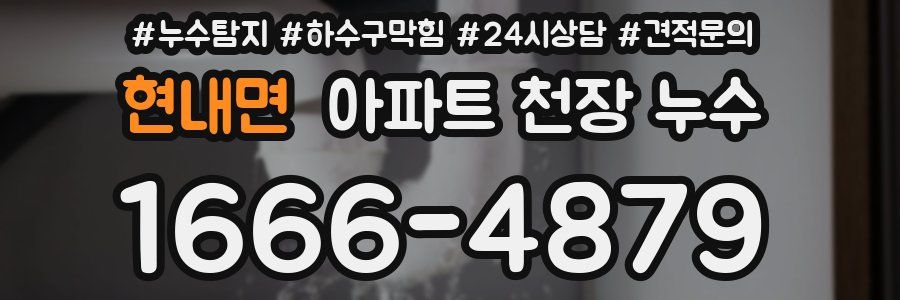 현내면 아파트 천장 누수