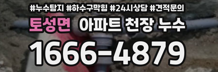 토성면 아파트 천장 누수