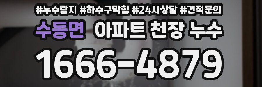수동면 아파트 천장 누수