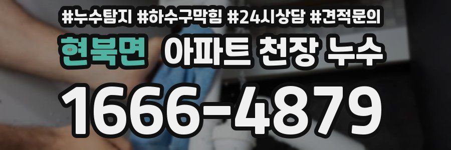 현북면 아파트 천장 누수
