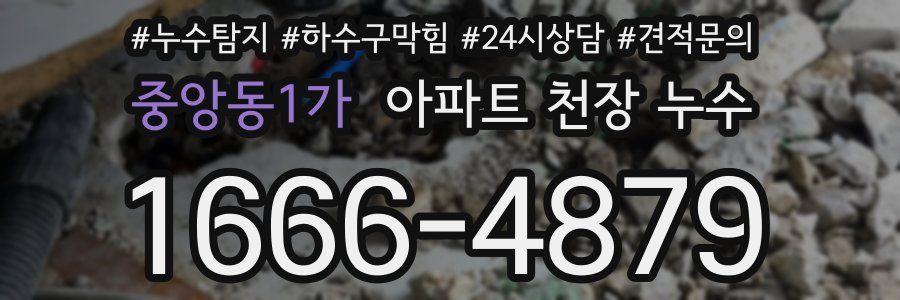 중앙동1가 아파트 천장 누수