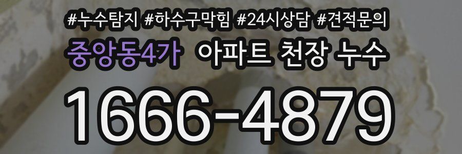 중앙동4가 아파트 천장 누수