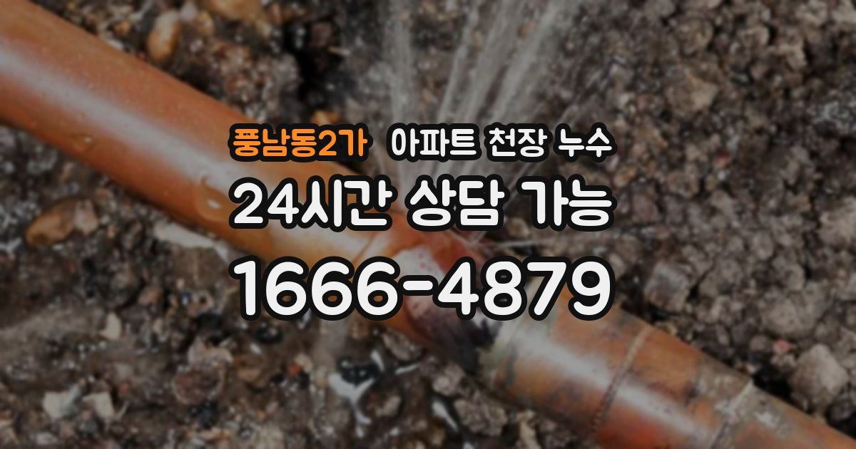 풍남동2가 아파트 천장 누수