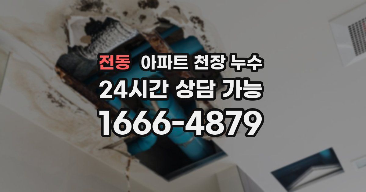 전동 아파트 천장 누수