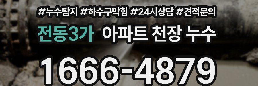전동3가 아파트 천장 누수