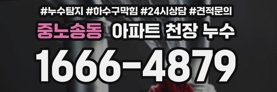 중노송동 아파트 천장 누수