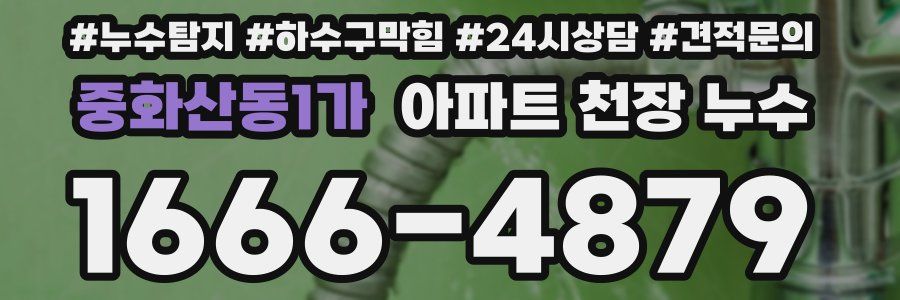 중화산동1가 아파트 천장 누수