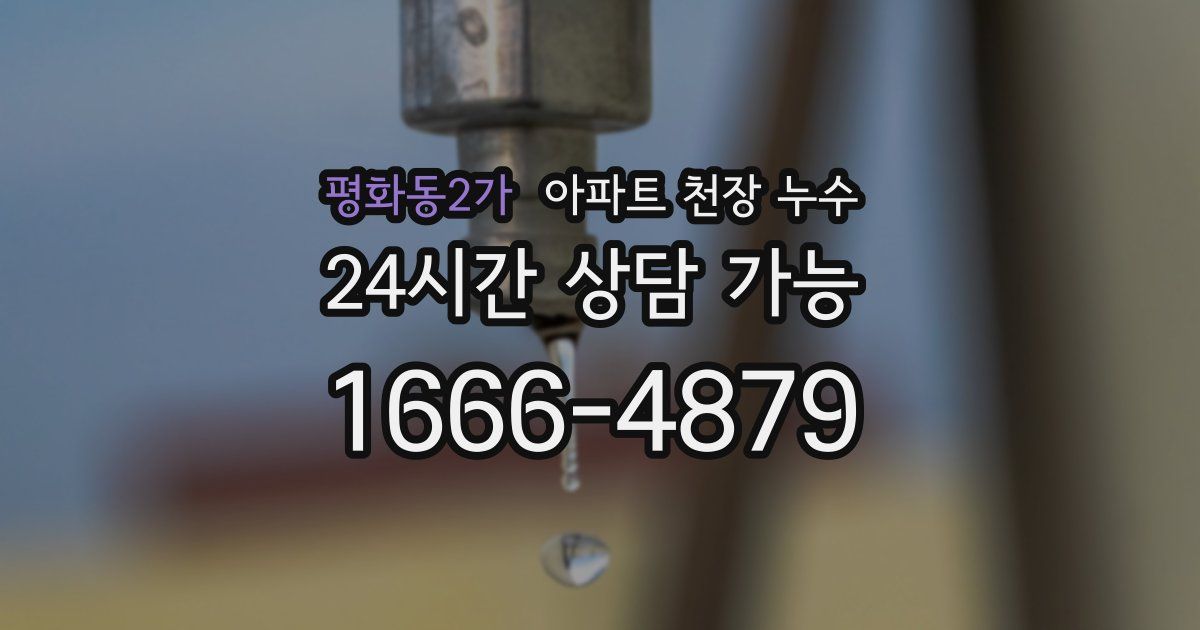 평화동2가 아파트 천장 누수