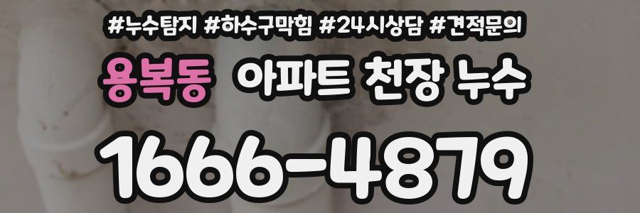 용복동 아파트 천장 누수