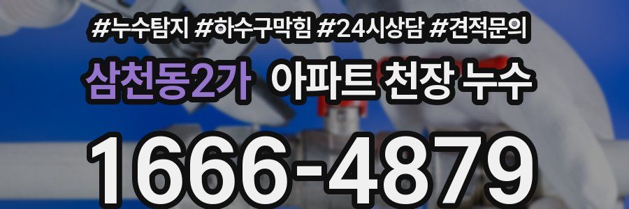 삼천동2가 아파트 천장 누수