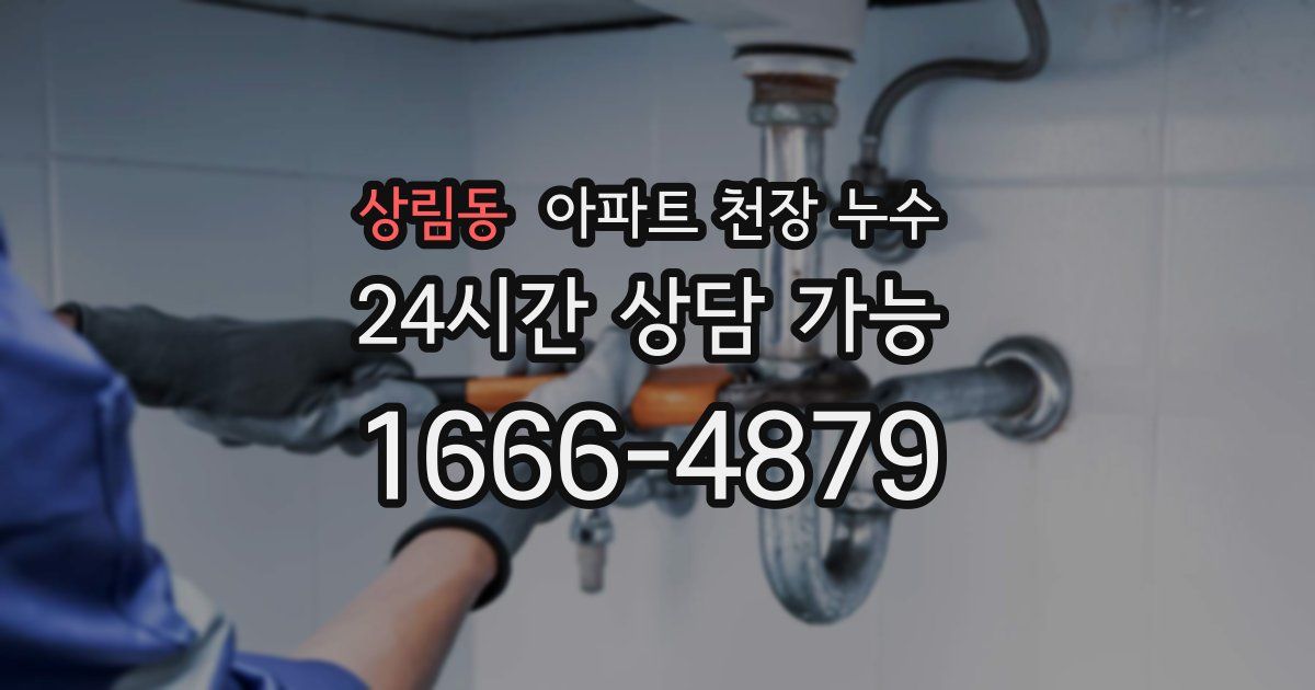 상림동 아파트 천장 누수