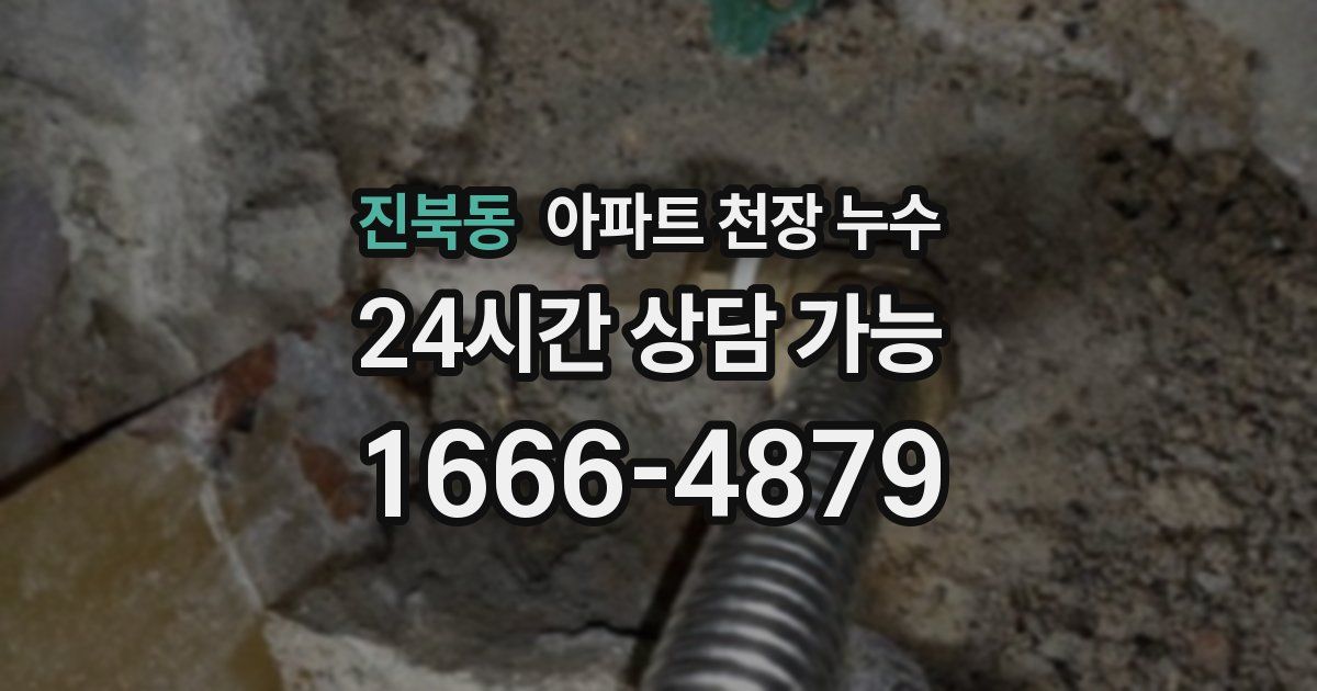 진북동 아파트 천장 누수